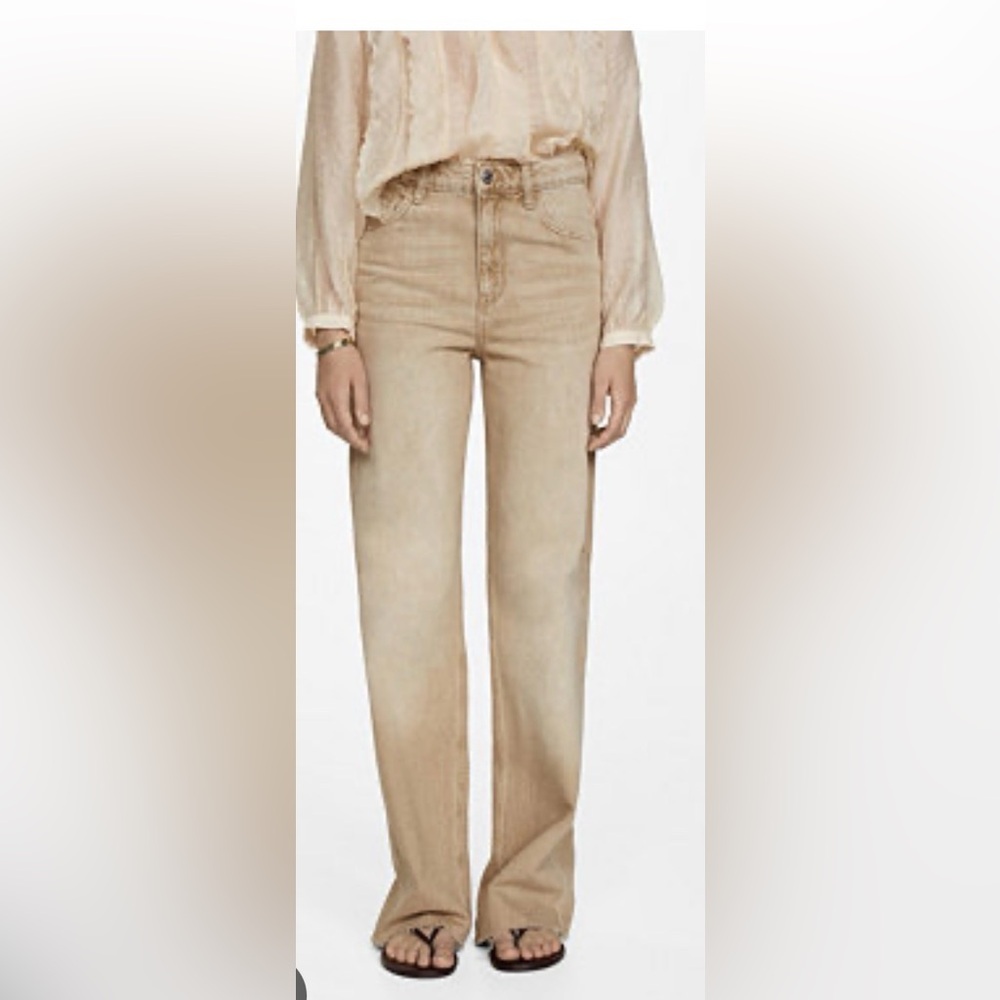MNG Beige/Tan CATHERINE JEANS WIDE LEG